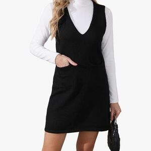 Chic Black sweater dress